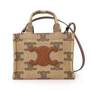 Celine Bag Small Brown Leather Tote Cabas